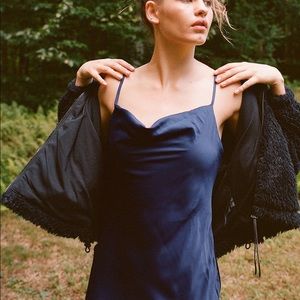 OU Mallory Cowl Neck Slip Dress